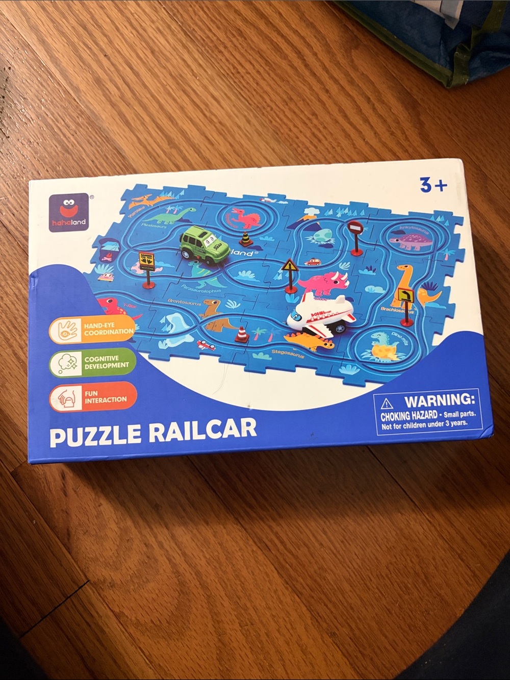 Puzzle Railcar Kids Toy Playset - Blue